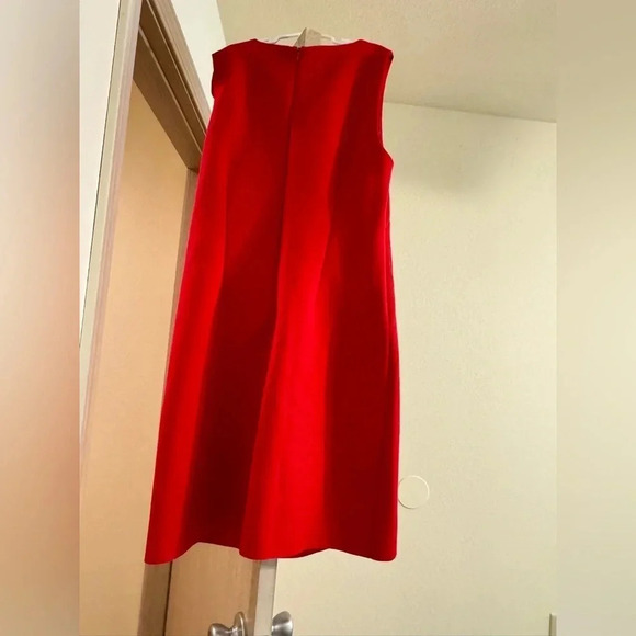 Jason Wu Ruby Red Ruffle Sleeveless NWT Dress Size Medium - Picture 9 of 10